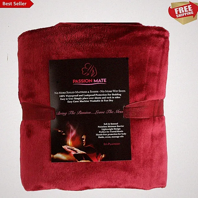 100% Waterproof & Stain Proof Intimacy Bed Pad - Couples Massage - Ultra-Soft...