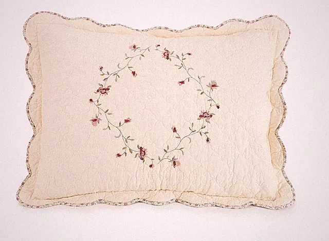 2-Piece Standard Pillow Sham Set Burgundy Linen Look Home Decor
