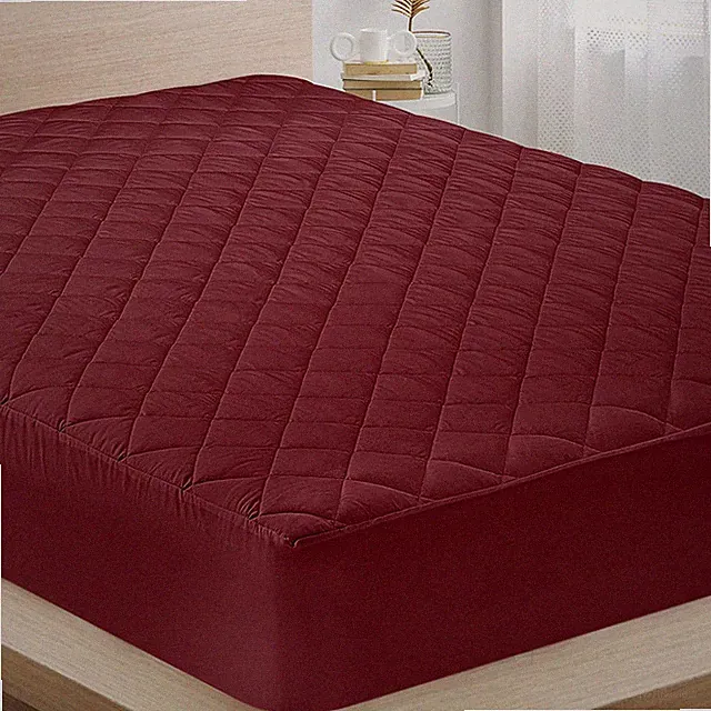 Quilted Mattress Pad Matress Protector Microfiber Bed Cover Fitted Deep Pocket