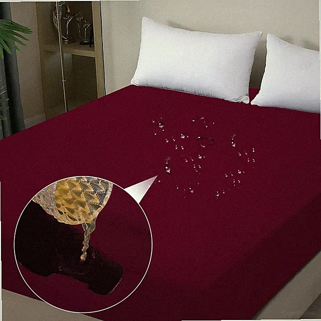 Solid Mattress Protector Soft & Breathable Waterproof Mattress Cover All Size