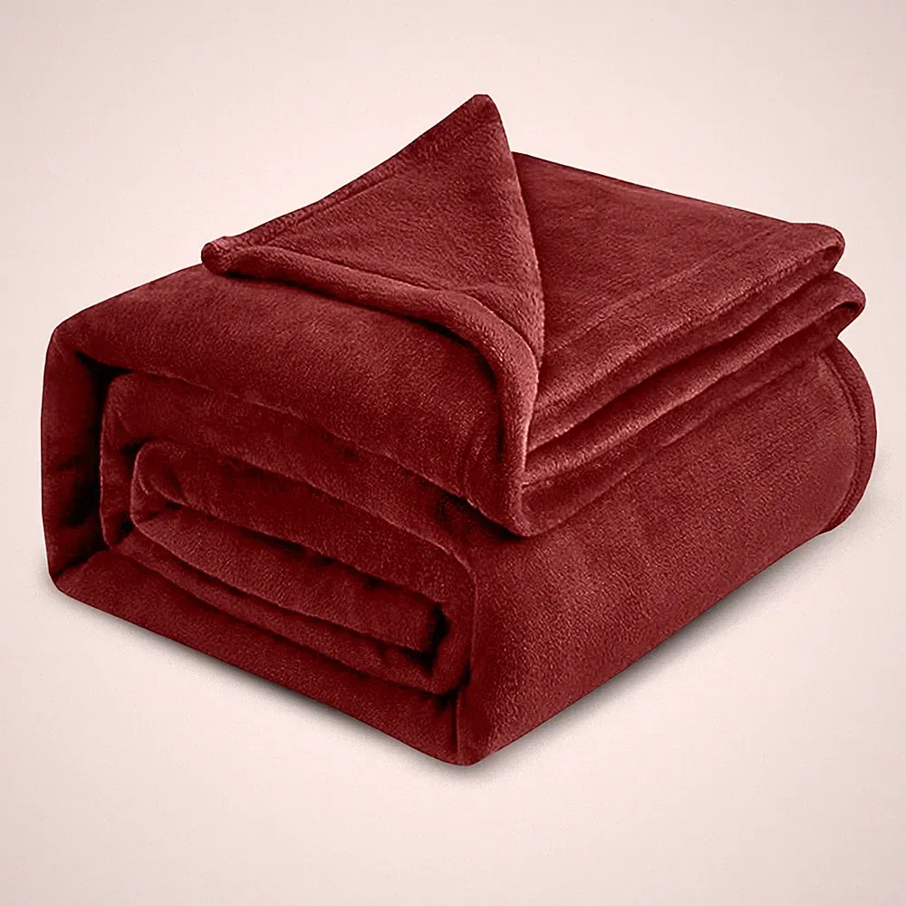 Thick Cozy Fleece Throw Blankets Soft Microfiber Faux Fur Blanket Twin Queen