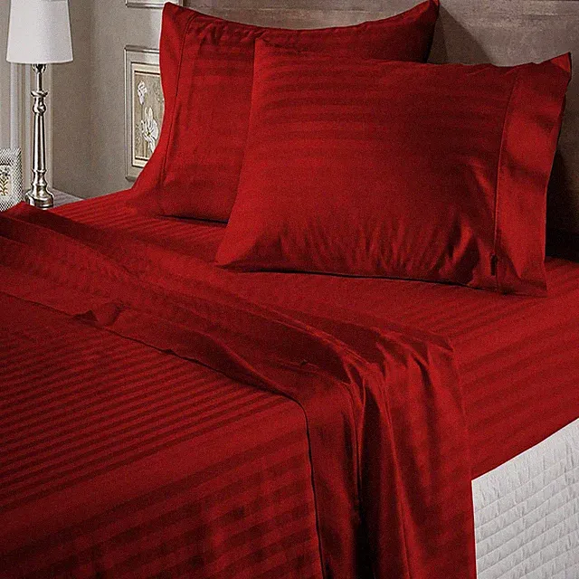 US-King Size Bedding Collection 800 TC 100% Cotton Stripe Colors