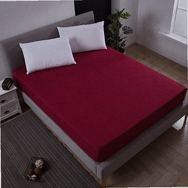 Waterproof Fitted Sheet Extra Deep Mattress Protector 13 Color 7 Size Bed Cover